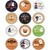 Pegatinas de Halloween Transfronterizas para Niños Tarjetas de Felicitación Sellos para Sobres Regalos de Fiesta Repostería Dulces Suministros de Decoración para Negocios