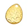 Accesorios para equipo de pesca Luya lentejuelas ruidosas pieza de gota de agua lentejuelas metálicas señuelo superficie de pozo brillante dorado plateado