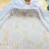 Tela de Encaje de Malla Blanca Cortina Tela para Fondo de Foto de Boda Mantel Tela para Vestido Ropa