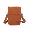 Bolso para Teléfono Móvil para Mujer Verano 2025 Nuevo Bolso Mini Cruzado Lona Color Sólido Simple Combinable Vertical Monedero