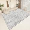 Alfombra Sala de Estar Tapete de Piso Mesa de Centro Sofá Habitación Dormitorio Cama Completa Manta de Noche Simple Gris Estudio Área Grande Transfronterizo