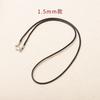 Collar de Cuerda Encerada de 1mm/1.5mm Cuerda Cierre de Langosta Cuerda de Cera Negra Cuerda para Colgante Joyería DIY Hecha a Mano Cordón para Colgante de Jade