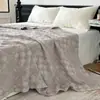 Nueva Colcha de Gasa de Algodón Puro con Manta Cubierta de Jacquard Hueco, Manta Casual del Mismo Estilo que los Bloggers, Suave y Amigable con la Piel