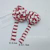 Em estoque Boneca de Natal Brinquedo Lenço Tira de Tecido Colorida Listrada Decorativa Tricô Lã Mini Lenço