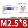 Tornillos Adhesivos de Acero Inoxidable 304 con Cabeza Redonda y Hexagonal, Antiaflojantes, Antideslizantes y Resistentes al Desprendimiento, M1.6-M5M6M8