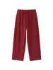 Pantalones Jogger de Pierna Recta para Mujer, Nuevo Estilo Invierno 2025, Forrados de Polar, Engrosados, Corte Holgado, Pantalones Deportivos Casuales Versátiles con Cordón