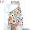 Material para vestido de noche bordado fondo grueso flor grande 3D malla transparente vestido aplique tela de encaje bordado