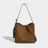 2025 Novo Estilo Bolsa Saco Texturizada Bolsa Transversal Design de Nicho Retro Europeu e Americano Bolsa de Grande Capacidade Bolsa Simples Feminina