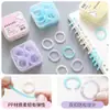 Anillos de encuadernación de hojas sueltas de colores transparentes, anillas plásticas perforadas, sujetadores de documentos, anillos desmontables para hojas sueltas al por mayor