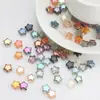 Venda Quente Transfronteiriça 8mm Galvanizado Estrela de Cinco Pontas Contas de Vidro Pingente de Cristal DIY Acessórios de Cabelo Colar Pulseira Materiais e Acessórios