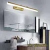 Luz frontal de espelho para banheiro, Luminária de parede LED para armário de banheiro, Luz dedicada para maquiagem de armário de espelho, Instalação sem furos para lavatório e penteadeira