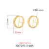 Aretes de plata esterlina 925 soporte vacío aretes retro dorados para mujer aretes diy cera de abeja aretes de turquesa soporte vacío accesorios