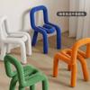 Silla Moderna Simple con Respaldo con Forma para el Hogar Silla de Franela Silla para Dormitorio Sala de Estar Estudio Taburete para Entrada Recepción Cambio de Zapatos