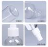 Stock Listo del Fabricante 50ml 60ml 100ml Botellas Transparentes Dispensadoras Cosméticas Botellas de Plástico Botellas Atomizadoras Finas Botellas Vacías Tipo Pulsador