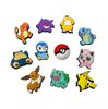 [Serie Pokémon] Zapatos de Cueva Accesorios Lindos Dibujos Animados Zapatos Flor Pato Hebilla Decorativa Accesorios Hebilla de Zapato