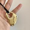 Em estoque Niche Design Sense Irregular Love Pingente Colar Feminino Luz Luxo High-end Sense Lã Corrente Clavícula Colar