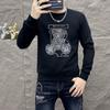 Fábrica de origem uma geração de coletes masculinos 2024 primavera e outono nova indústria pesada Joker personalidade impressa jaqueta maré urso