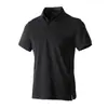 Camisa Polo Elástica para Hombre y Mujer de Manga Corta de Verano con Cuello Camisero 8061