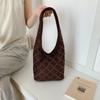Bolsa Tote Transfronteiriça Estilo Maillard para Mulheres 2026 Nova Vintage Camurça Moda Versátil para o Dia a Dia Ombro Axila