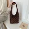 Bolsa Tote Transfronteiriça Estilo Maillard para Mulheres 2025 Nova Vintage Camurça Moda Versátil para o Dia a Dia Ombro Axila