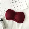 Ropa interior strapless hermosa para mujer, anti-exposición, top tubo sexy invisible, para usar debajo, sujetador que envuelve el pecho, transpirable