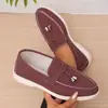 Mocasines Planos Casuales Perezosos Transfronterizos Europeos y Americanos Estilo Británico con Borla Otoño Gamuza Frijol Al Por Mayor Tallas Grandes