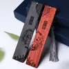 Marcador de Página Dragão e Fênix Auspicioso Sândalo Ruyi Estilo Chinês Retrô Literário Marcador de Página em Madeira Maciça Caixa de Presente Exquisite Fábrica de Presentes Atacado
