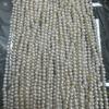 Perla de agua dulce natural redonda tipo papa brillante de 2.8~3.2 mm sin imperfecciones ni flor de piel accesorios para anillos DIY