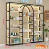 Armário expositor de cosméticos de prateleira, expositor, armário de produtos para salão de beleza e unhas de luxo leve, armário expositor, prateleira de armazenamento, multifuncional