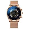 Reloj casual de comercio exterior para hombre, moda Ginebra, reloj de cuarzo de malla de negocios simple para hombre y mujer.