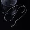 Nalan plata s925 cadena de labios brillante temperamento fresco pequeño estilo simple corazón de chica cadena para la clavícula D8372