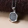 Prata de lei S925 vintage zachilam Xizang feminino Pingente Colar Deus da Riqueza Acessórios Moda Masculina e Feminina Atacado