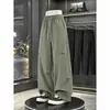 Pantalones de Esquí Impermeables con Forro de Terciopelo para Otoño e Invierno para Hombre, Marca de Moda, Pantalones Cargo Rectos Holgados para Exteriores, Pantalones Casuales Gruesos