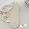 Calcetines de Algodón Puro con Borde de Volantes sin Hueso para Mujer Primavera Verano Corte Bajo Antideslizantes Versátiles Calcetines Cortos estilo Coreano ins de Moda Calcetines de Encaje