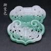 Colgante de bloqueo de ciruela hueco de esmeralda africana natural de 38x54 mm, colgante de estilo antiguo para hacer tú mismo