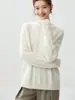 Nueva colección de otoño e invierno: suéter de cachemira para mujer, cuello redondo, corte holgado, suave y cómodo, suéter versátil de punto trenzado, capa base engrosada