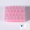 Pegamento de Gel Rosa para Alisar el Cabello 50 Piezas Uñas Portátiles de Gel Pegamento para Alisar el Cabello Pegamento Doble Cara para Uñas 24 Piezas Impermeable y Fuerte