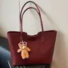 Bolsa Casual Retrô Feminina de Grande Capacidade Nova Outono e Inverno Versátil Bolsa de Ombro Bolsa de Aula para Estudante Universitário Bolsa Tote para o Trabalho