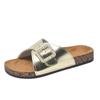 Sandalias Birkenstock de Suela Gruesa para Mujer, Novedad Verano 2024, Sandalias Casuales Retro de Hebilla con Tira, Abiertas, para Ponerse Fácil