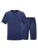 Novo conjunto de fitness de manga curta Jihua para homens, roupa de treino esportivo de verão, secagem rápida, respirável, absorvente de suor, com gola redonda