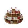 Estantería Redonda para Biblioteca Vitrina Escolar para Libros Estantería de Pie con Forma Especial Estantería Combinada de Múltiples Niveles Estantería para Niños