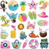 Capítulo de Bordado de Chá Xiao Tian Guo Tema de Férias Havaianas Adesivos de Tecido para Bordado Decoração de Roupas Patch para Boia de Natação de Praia