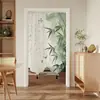 Cortina de Puerta de Nuevo Tipo Estilo Chino de Gama Alta, Cortina Divisoria, Cortina de Media Longitud para Dormitorio, Cortina de Protección de Privacidad para el Hogar, Baño