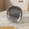 Prato de Frutas de Luxo Leve Padrão Criativo de Geleira Hotel Casa Prato de Ossos para Cuspir Mesa de Jantar Popular Desktop Conjunto de Pratos Pequenos Prato de Frutas Transparente