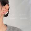 Aretes de cadena geométrica de alta calidad para mujer, aretes de nicho de estilo cool, moda nueva, aretes versátiles al por mayor