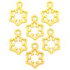Pulseira com pingente de floco de neve vazado de Natal transfronteiriço, joias de liga, acessórios faça você mesmo, pulseira com pingente de contas L515