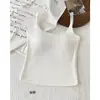 Camisola de Renda com Gola Alta nas Costas Sem Costas Feminina Roupa Íntima Costas Bonitas Peça Única com Bojo Sexy Top Sexy