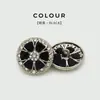 Botões de Metal Trançado de Alta Qualidade, Botões de Corda Exquisitos em Formato de Flor, Botões para Suéteres e Jaquetas, Botões de Fita, Botões Decorativos com Pedras de Diamante