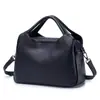 Bolso Casual para Mujer de Cuero Genuino de Gran Capacidad Textura Suave de Cuero Bolso de Hombro Portátil Estilo Coreano Simple Bolso Cruzado Versátil