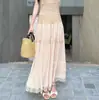 Saia Ls Elegante e Fashion de Cor Sólida com Barra Flare Emagrecedora Guangzhou Shisanxing 2026 Novo Estilo de Verão Saia 23236